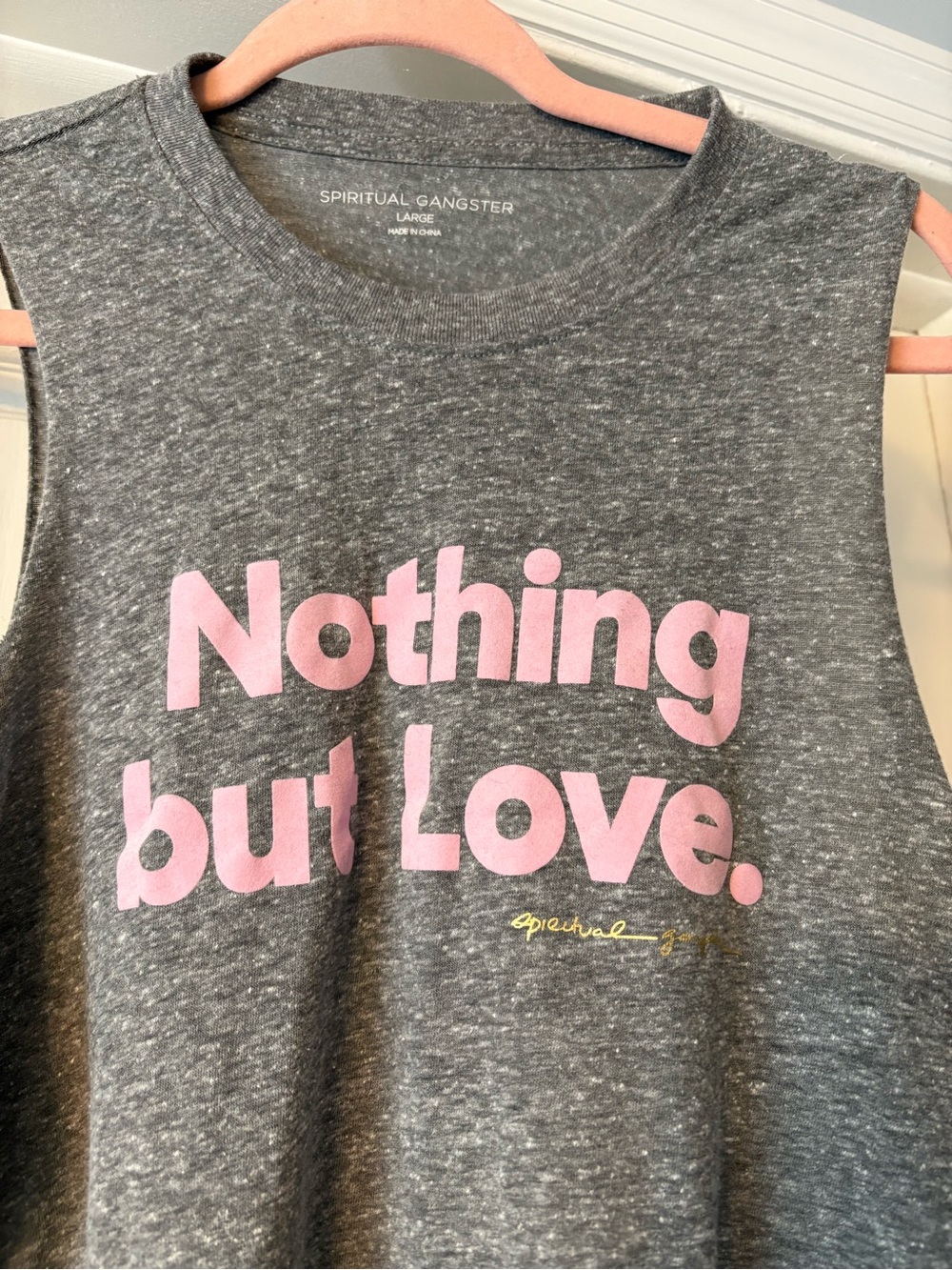 NWOT Spiritual Gangster Nothing But Love Crop Tank Top - Picture 4 of 7